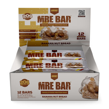 MRE Whole Food Protein Bar - Banana Nut Bread - 12 Bars  | GNC